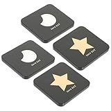 NUOBESTY 折りたたみ式コンパクトミラー 両面拡大鏡 ポケット用携帯ミラー 女性向け外出用化粧鏡 小型軽量 4個セット