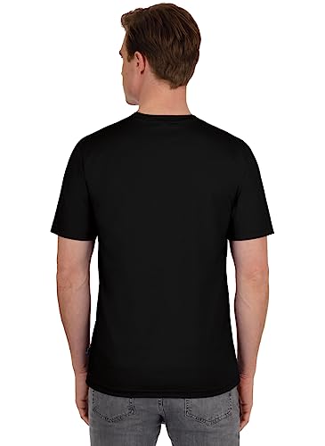Schwarzes Trigema Herren T-Shirt 636202 in Größe Small