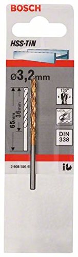 BOSCH Forets à métaux HSS TiN 3.2mm - vue 5