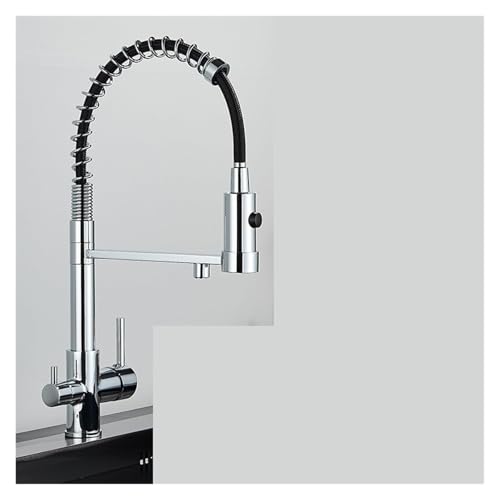 Rubinetto da cucina estraibile, rubinetto da cucina ad alta pressione con funzione spray per lavello
