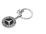 Mercedes-Benz Collection Schlüsselanhänger Untertürkheim | schwarz/silberfarben | Edelstahl
