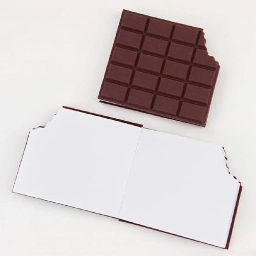 Image of Eclet 1 Chocolate Scented Pocket Diary Small Rectangular Chocolate Bite Memo Notebook Regular Diary Chocolate bite shape with realistic chocolate scent 80 Pages (Multicolor)