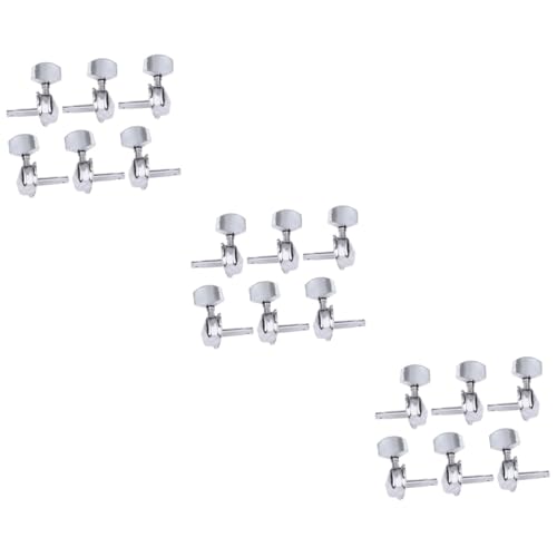 FAVOMOTO 3sets Guitar Tuning Pegs Acoustic Guitar Tuning Keys Vintage Style Machine Heads Strong Metal Body for Strings 6pcs*3