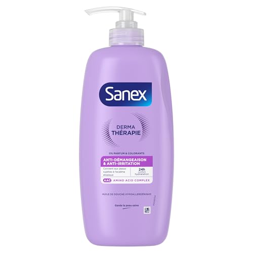 SANEX - Derma Thérapie - Huile de douche anti-démangeaisons et anti-irritations - Gel Douche -...