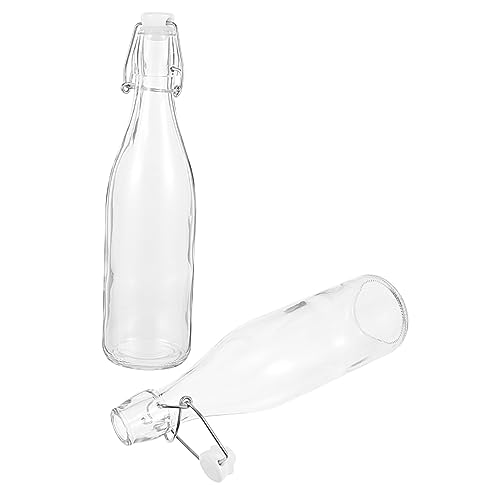 VALICLUD 2Piezas Botella de Vidrio para Aceite y Salsa de Práctico para Cocina y Barbacoa Reutilizable y Ecológico