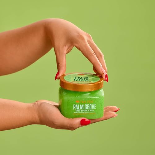 Image of Tree Hut Palm Grove Shea Sugar Scrub, Exfoliating, Hydrating & Moisturizing Body Scrub with Shea Butter & Nourishing Essential Oils, Smooth & Soften Skin, 18 oz