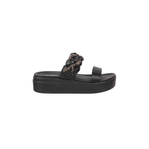 Image of Metro Women Unique Weave-Like Strap Platform Heel Fashion Sandal