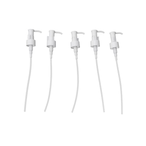 Unomor 24mm Bottles Fit Plastic Press Pump Head Syrup Nozzle Pressure Oil Pump Lids Lock Buckle 10pcs Pack