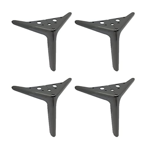Patas de metal para muebles con almohadillas protectoras de suelo, pack de 4 2