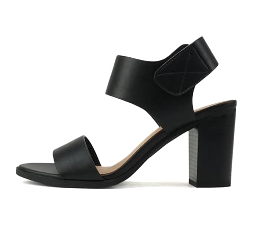 Image of Soda Wait-A ~ Women Open Round Toe Chunky Heel Ankle Strap High Heel Dress Sandals