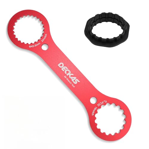 Grillix Chiave per Guarnitura per Mountain Bike, Chiave Center Lock, Chiave per Movimento Centrale, Chiave per Movimento Centrale, per Riparazioni in Bicicletta Rossa