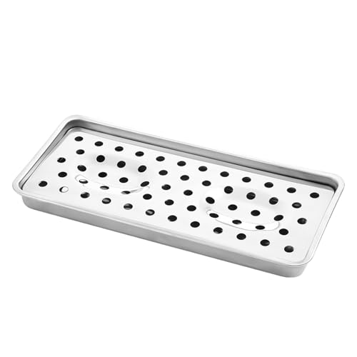 Jabonera de acero inoxidable, jabonera de acero inoxidable, jabonera de gran capacidad escurrible, jabonera portátil, accesorio de ducha antideslizante para baño de manos, limpieza facial