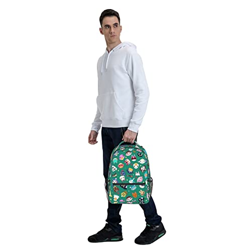 Koerlam Animal Pattern Laptop Backpack Girls Boys Bookbag Cute Fashion Casual Travel Bag Preschool Large Daypack For With Chest Strap Multi-Pocket One Size Green #TOP7