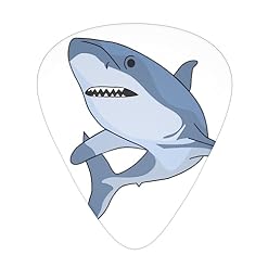 Lot de 12 médiators en forme de poisson pour guitare électrique et basse - Les Beatles, Paul McCartney, John Lennon, RIngo Starr, George Harrison