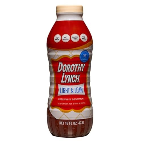 Dorothy Lynch Salad Dressing | Sweet & Spicy | Creamy | Salads, Dips, Sauces | French Style Condiment | No Trans Fat (Light & Lean, 16 oz (1 Pack))