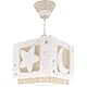 Dalber Lampe kinderzimmer, kinderlampe Pendelleuchte Hängelampe, Deckenleuchte Kinder, Deckenlampe kinderzimmer, Mond und Sterne Beige MoonLight, 63232B, E27