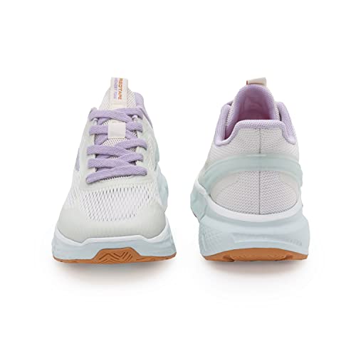 Image of Red Tape Sports Shoes for Women's- Neon Green Lace-Up, Shape Adjustable Sports Athleisure Shoes, Perfect for Walking & Running