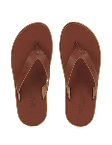 Image of US Polo Association Men's Leather Sandals and Floaters