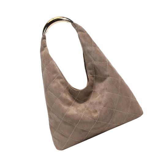 Finition en daim rétro pour ce sac à main spacieux et élégant au design coréen unique