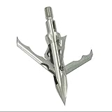 Muzzy Products 12297 100 Grian HB-TI 4 Blade Broadhead44; Pack of 3