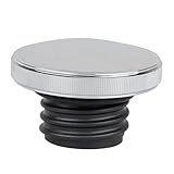 Generic Tankaufkleber Motorrad Tankdeckel Tankdeckel Für Harley Sportster 883 XL Dyna Softail Chrom/Schwarz Fuel TankCap (Farbe : Silber)