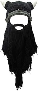 Metyou Wig Beard Hats Handmade Knit Warm Winter Caps Ski Funny Mask Beanie for Men Women