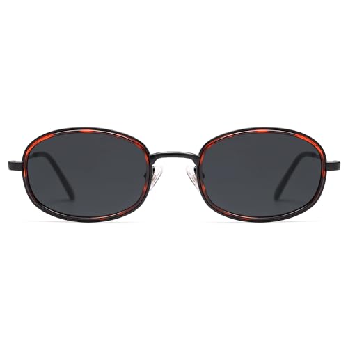 Retro Oval Sunglasses for Women Men Trendy Large Round Y2k Sunnies AP3681