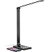 Produktbild Chesbung Schreibtischlampe LED Dimmbare Schwarz Tischleuchte, 5 Farb und 10 Helligkeitsstufen, Augenschutz Tischlampe für Kinder, Touch-Bedienung, Nachttischlampe mit 2500mAH Eingebaute Batterie