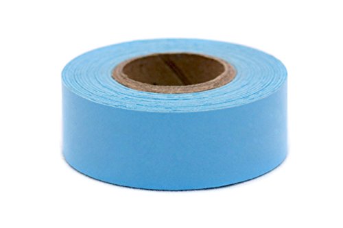 ChromaLabel 1 Inch Clean Remove Color-Code Tape, 500 Inch Roll, Light Blue
