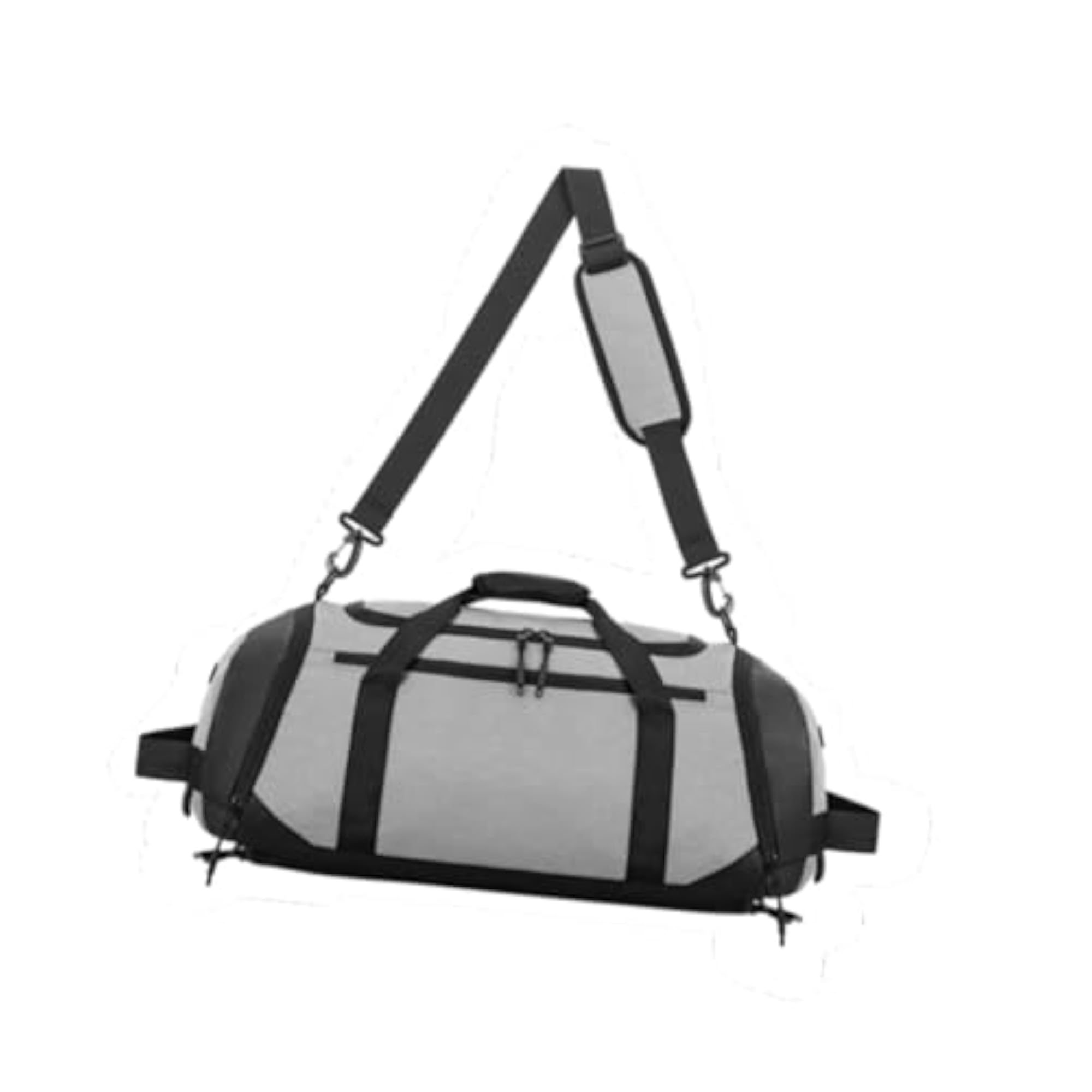 Overnight Waterproof Sports Gym Bag, Gray