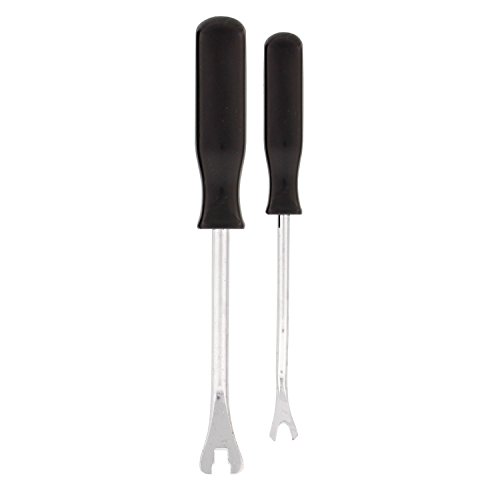 TCP Global 2 Piece Door Panel and Plastic Fastener Removal Pry Tool Set - 8" & 9" - Remove Auto Trim Upholstery Clips - Thumbnail 2
