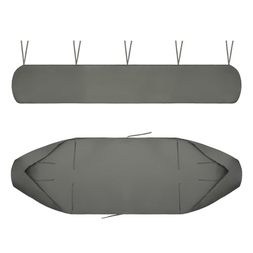 Housse de rangement imperméable pour auvent – Tissu Oxford 420D – Housse de protection contre la pluie et la neige pour auvents rétractables (4 m, gris)