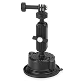 車載マウント 吸盤式 GoPro Insta360 DJI対応 360°回転 アルミ合金製 耐荷重1kg フロント・リア・サイド取り付け可能 GoPro Max Hero11 10 9 8 7 6 5 Insta360 DJI Osmo Pocket 2 Action 2 3 スマホ互換
