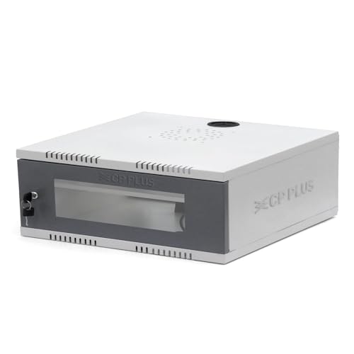 CP PLUS 4U CCTV/DVR/NVR Racks/Cabinet Box/Network Rack/Server Rack/CCTV Camera Box (500×350) with Acrylic Glass Door & PDU – Heavy-Duty CRCA Steel Network Cabinet – CP-HA-RK5035VW-4U-TP