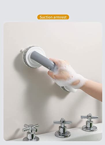 [Upgraded ]Suction Grab Bar For Bathtubs And Showers-Suction Grab Bar Rails –Mobility Bathroom Accessory Bath Hand Grabrails – Washroom Shower Safety Bathtub Cup Rail For Disability Elderly Men Women #TOP2