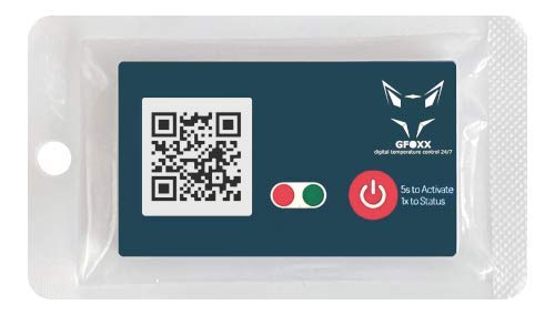 GFOXX Bluetooth Datenlogger Thermometer - 380 Tage Laufzeit, 0°C bis +60°C - Automatische Temperaturlisten - HACCP konform - Digitale Hygienedokumentation per App mit Alarmfunktion GFOXX Bluetooth Datenlogger Thermometer - 380 Tage Laufzeit, 0°C bis +60°C - Automatische Temperaturlisten - HACCP konform - Digitale Hygienedokumentation per App mit Alarmfunktion