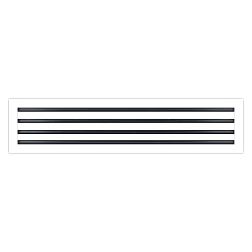BUILDMART - 36x8 Modern AC Vent Cover - Decorative White Air Vent - Standard Linear Slot Diffuser - Register Grille for Ceiling, Walls & Floors - Texas Buildmart