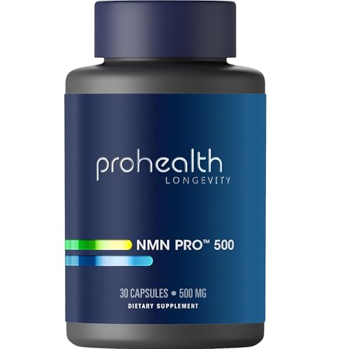 ProHealth NMN Pro 500 (30 Capsules) Clinically Studied Uthever® NMN. NAD+ Precursor for Cellular Energy, Mitochondrial Support & Healthy Aging