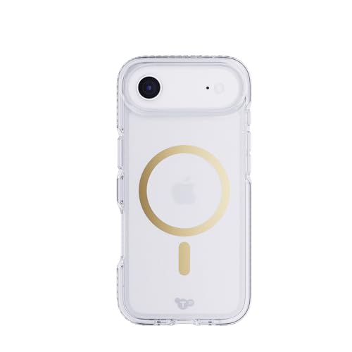 Tech21 EvoCrystal MagSafe coque de luxe iPhone 17 Slim Air finition or
