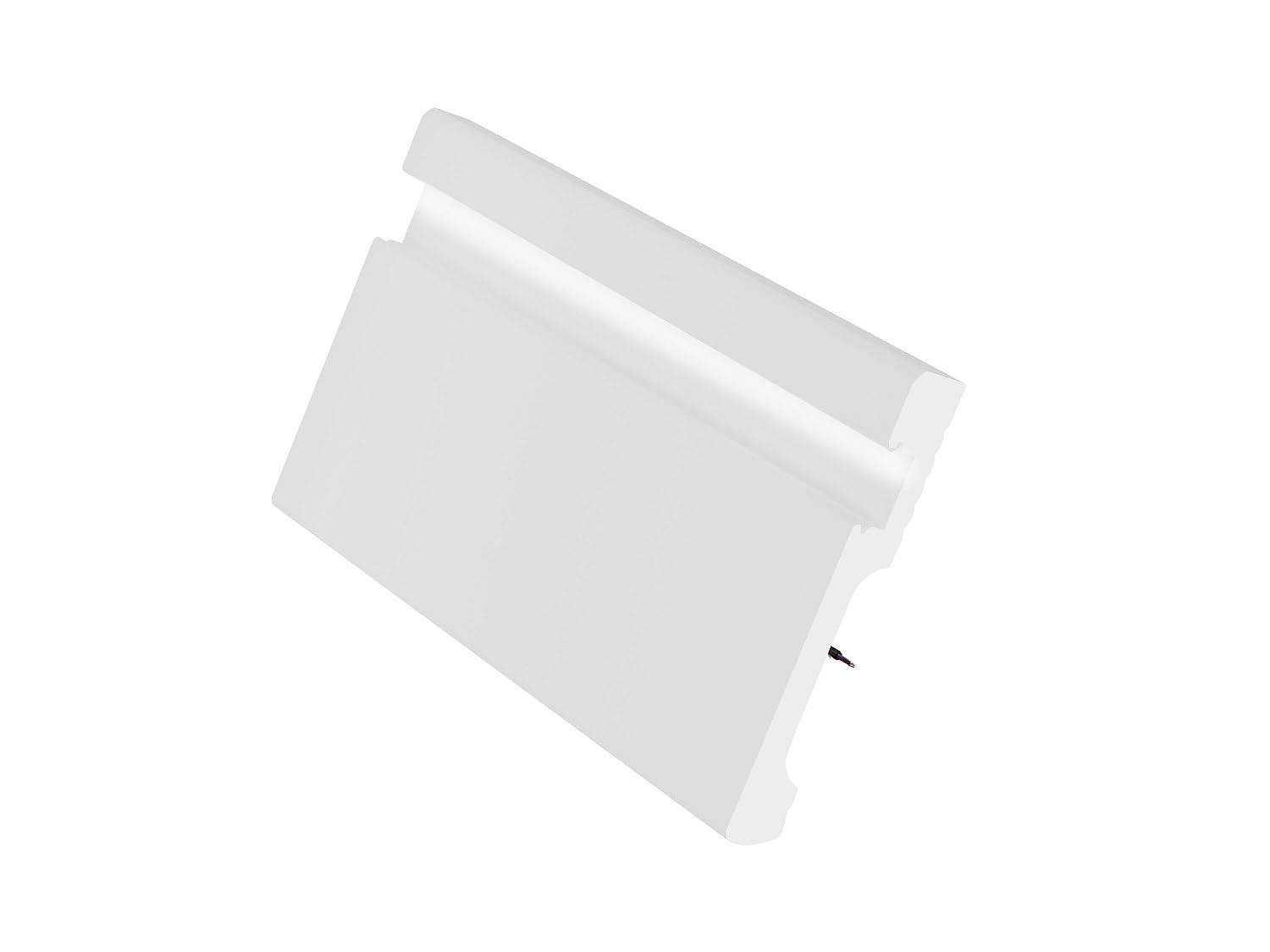 Vente-unique - Rodapié Ateno - L 290cm x A 1.8cm x H 12cm - plástico - blanco