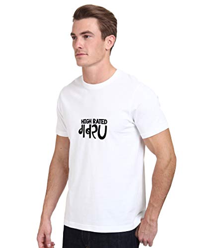 Image of T-Shirt for Men HIGH Rated GABRU Hindi Funny Typography tees