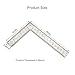 GSDOXLE Stainless Steel L Shaped Ruler,4 inch by 6 inch,Square Framing Measuring Tool for Engineer Carpenter