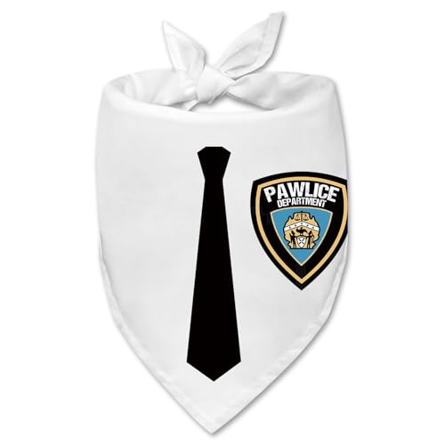 Pawlice Department Dog Bandana Funny Halloween Pawlice Costume Dog Bandana for Dogs Halloween Police Themed Costumes Photo Props Pet Accessories for Small Medium Large Dogs Cats