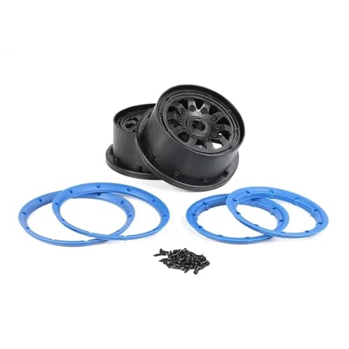 Kit jantes beadlock bleues 1/5 pour Losi 5ive-T et Rovan LT