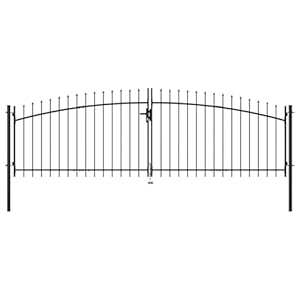 Keyroto Doppelflügeltor mit Lanzenspitzen 400 x 200