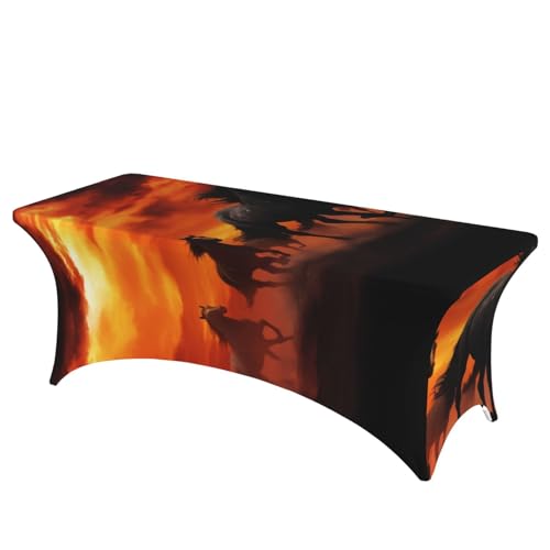 Nappe élasthanne rectangulaire extensible housse table 1m80 de réception - 2