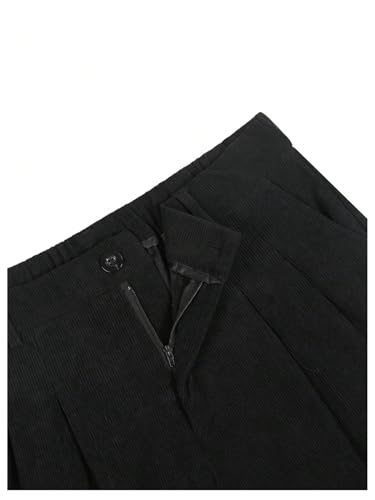 Verdusa Men's Wide Leg Corduroy Pants Streetwear Casual Baggy Pants with Pockets4