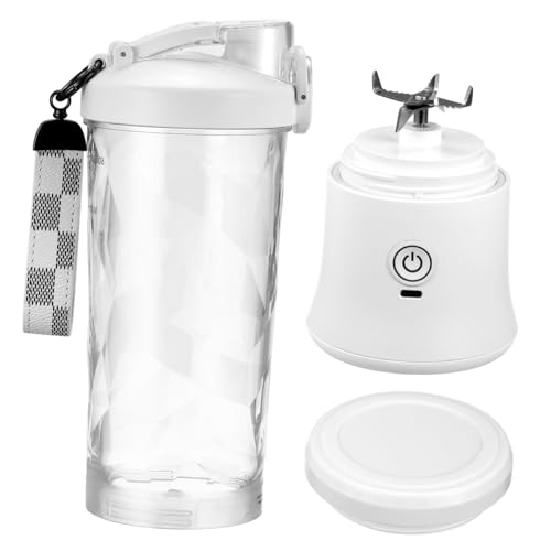 Imagen de Gatuida Vaso Licuadora Portátil Mini Batidora Sin Cable para Frutas y Zumos con Batería Recargable Transparente para Oficina Deporte y Viajes