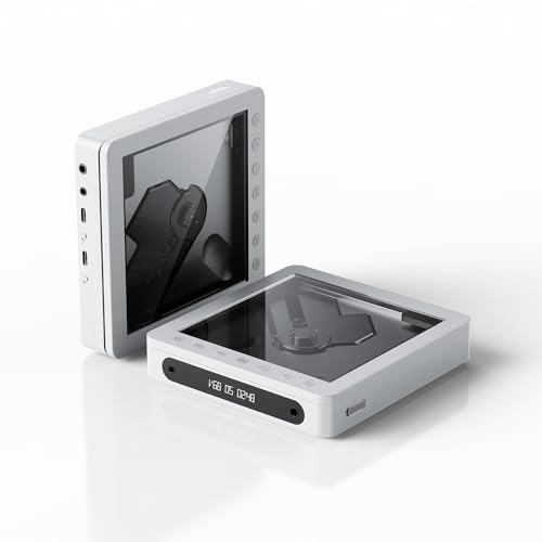 Image of FiiO DM13 Multifunctional Portable Stereo CD Player with Long-Lasting Battery, Supports USB Ripping, Optical /coaxial /3.5mm /4.4mm outputs (Transparent Bluetooth)