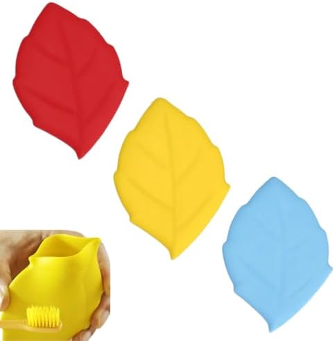 3Pcs Travel Cup Silicone Mouthwash Cup Portable Foldable Blue Yellow Red